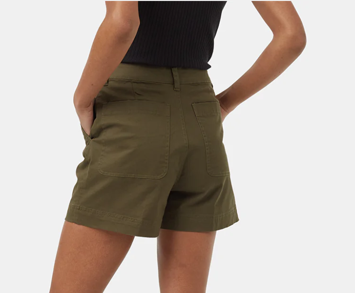 Tentree - Women's Twill High Waist Shorts-4296