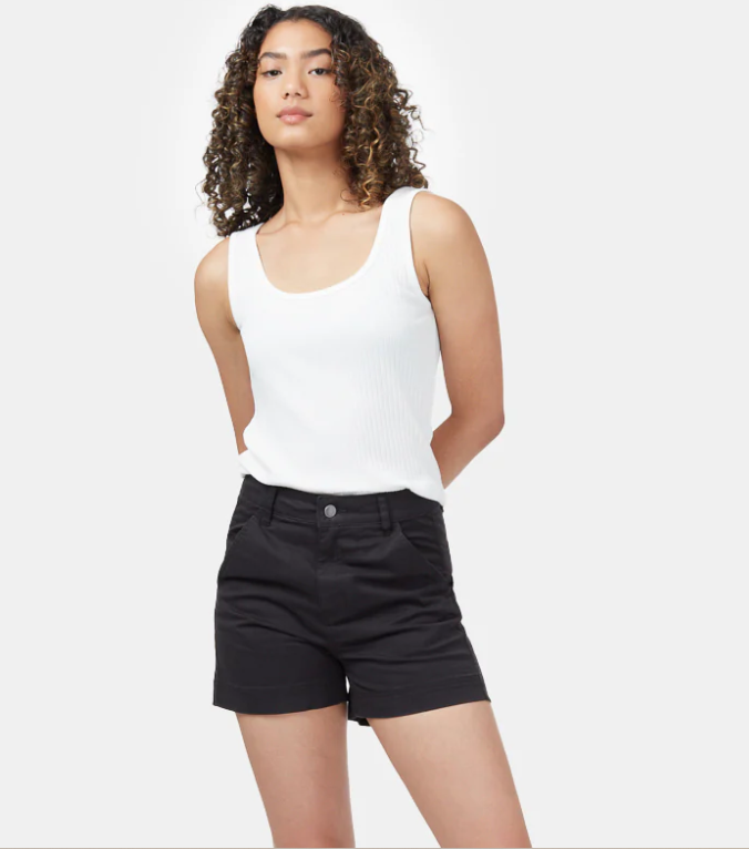 Tentree - Women's Twill High Waist Shorts-4296
