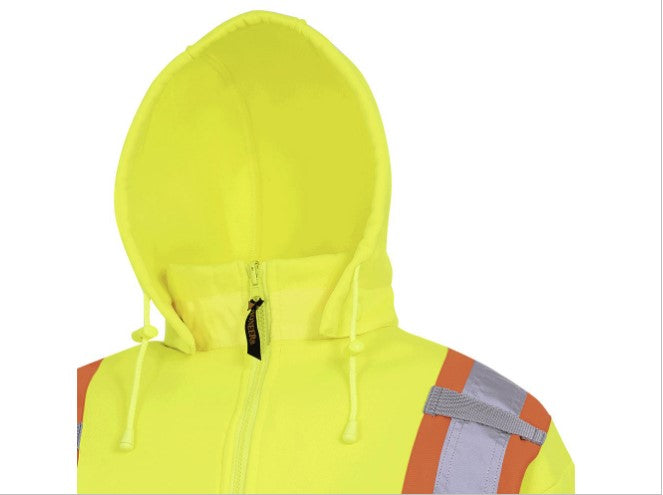 Pioneer - Poly Fleece Zip Safety Hoodie- 6925