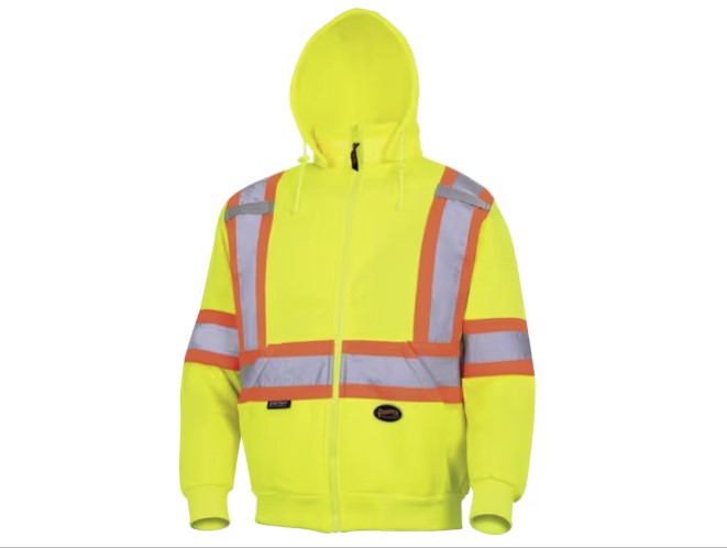 Pioneer - Poly Fleece Zip Safety Hoodie- 6925