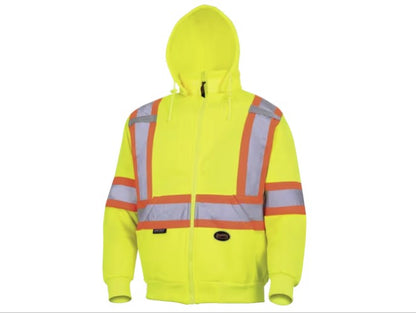 Pioneer - Poly Fleece Zip Safety Hoodie- 6925