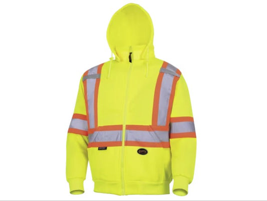 Pioneer - Poly Fleece Zip Safety Hoodie- 6925