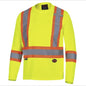 Pioneer- Hi-Vis Bird's Eye Long Sleeved Safety Shirt- 6996