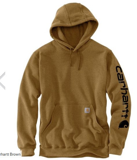 Loose Fit Midweight Logo Sleeve Graphic Hoodie-  #K288