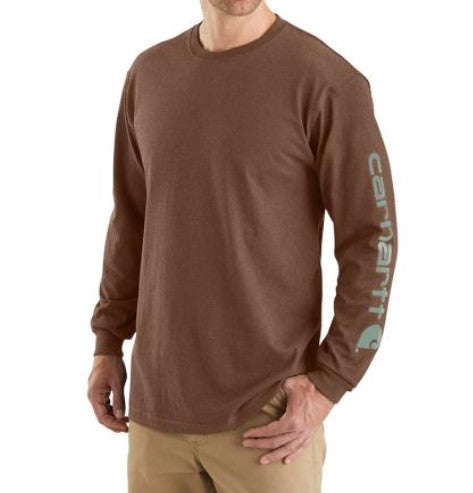 Carhartt #K231 - Loose Fit Heavyweight Long-Sleeve Logo Sleeve Graphic T-Shirt