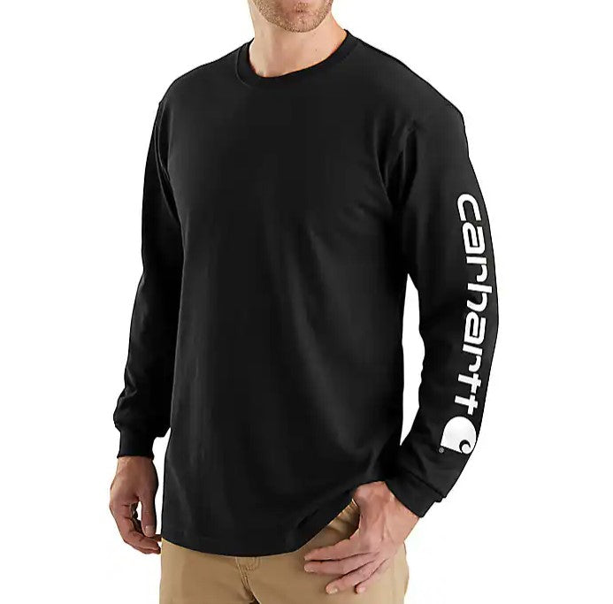 Carhartt #K231 - Loose Fit Heavyweight Long-Sleeve Logo Sleeve Graphic T-Shirt