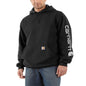 Loose Fit Midweight Logo Sleeve Graphic Hoodie-  #K288