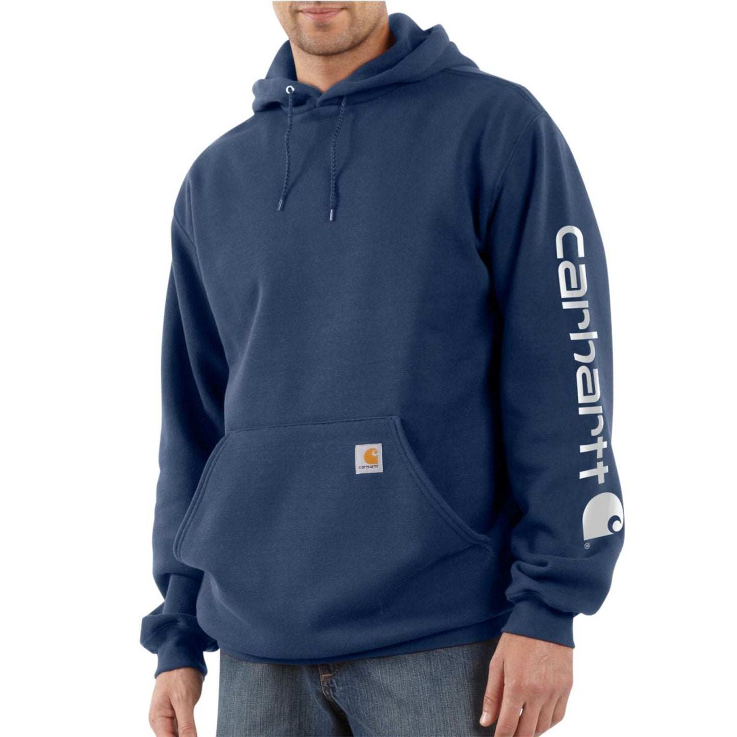 Loose Fit Midweight Logo Sleeve Graphic Hoodie-  #K288